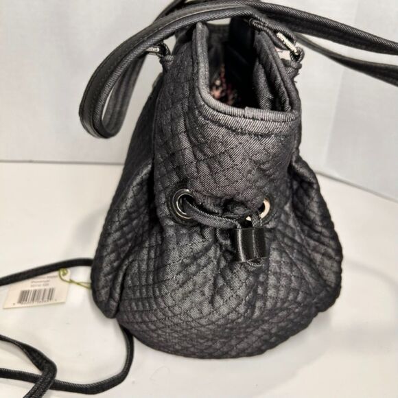 Vera Bradley Solid Shoulder Purse and Matching Crossbody Wallet w/ Wristlet RFID - Picture 5 of 15